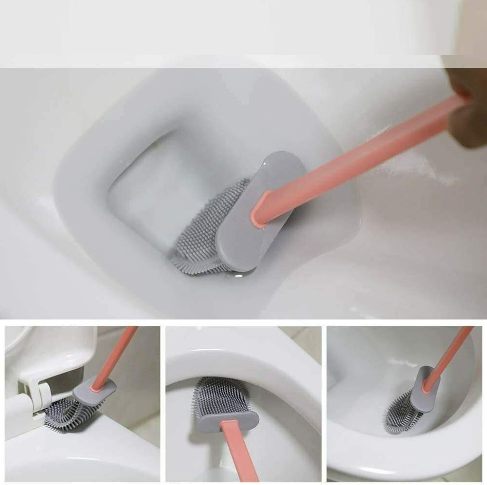Cepillo Texturizado De Silicona Para Lavar Baños, Inodoros